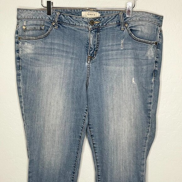 Torrid Skinny Crop Ankle Lace Hem Detail Size 22 #25 - Picture 2 of 8